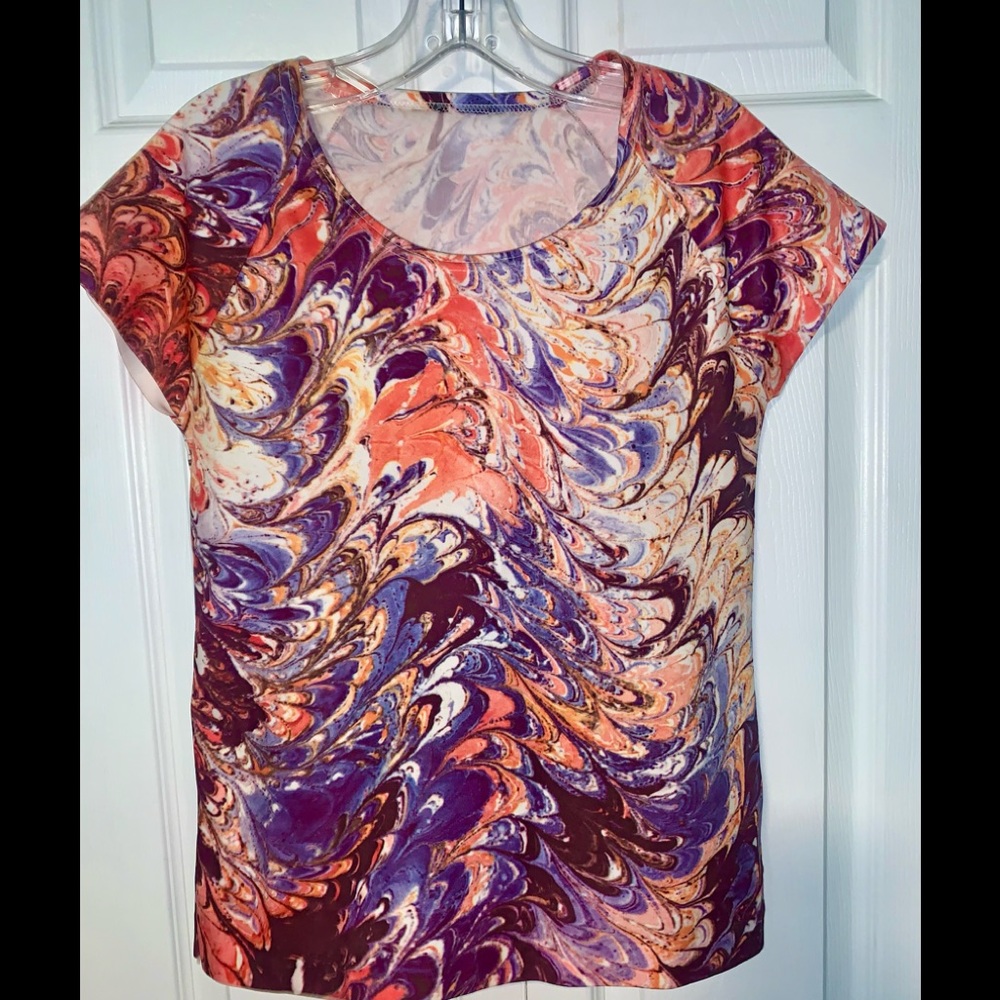 Trippy Art Deco Top - 70’s